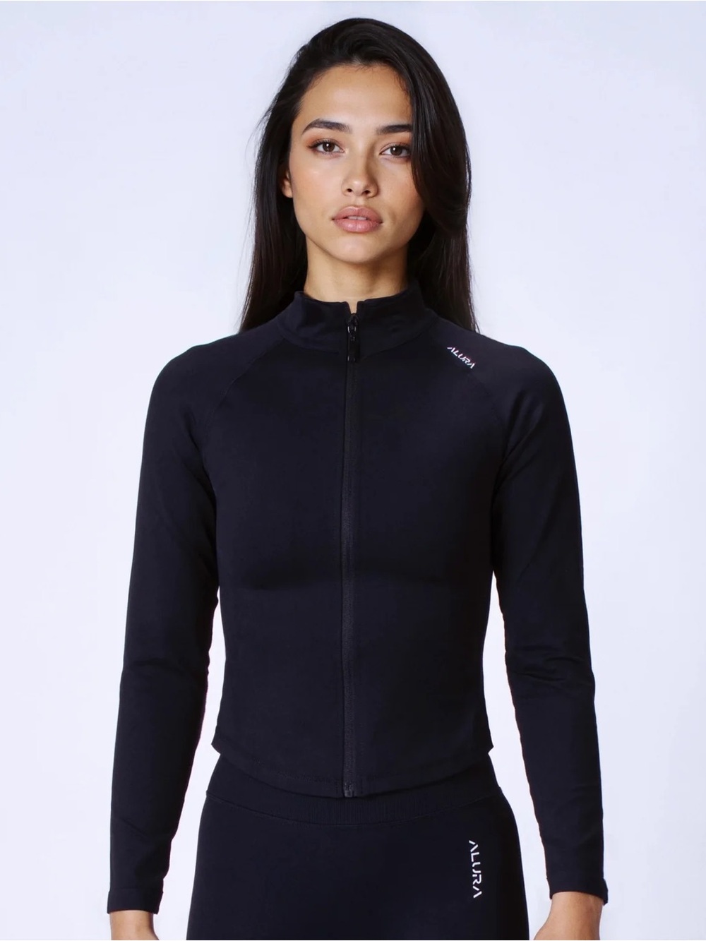 DFYNE UNITY onyx Black Zip-Up Long Sleeve Active Top jacket stretch nwt